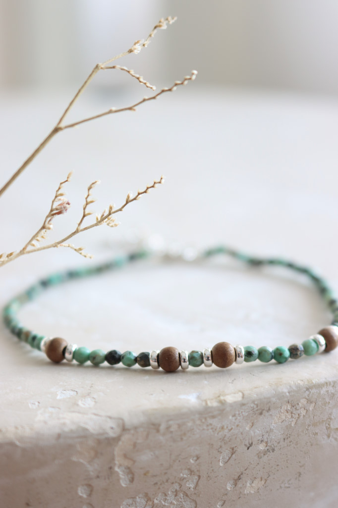 Silber Fusskette Refine Affrik. Türkis Da Shanti Art. nr. AH88-2157-04-3