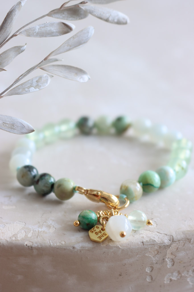 Gold Armkette Garish grün Da Shanti Art. nr. Ds4396