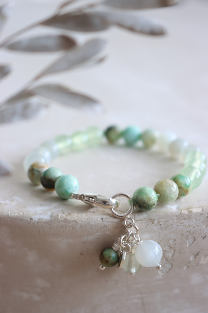 Silber Armkette Garish grün Da Shanti Art. nr. Ds1203