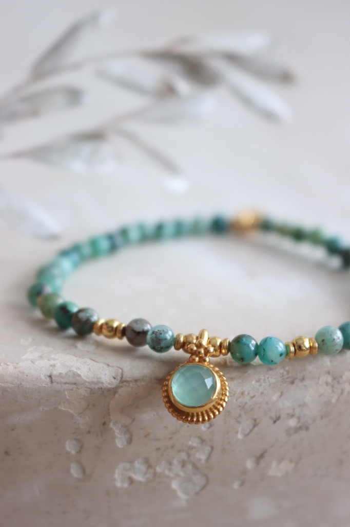 Gold Armband Harmonic Chrysokoll Da Shanti Art. nr. AB88-2151-2-03-GG