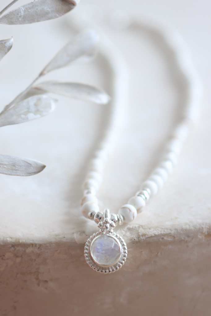 Silber Halskette Harmonic Dendrittenjaspis  Da Shanti Art. nr. HK88-2151-1-01