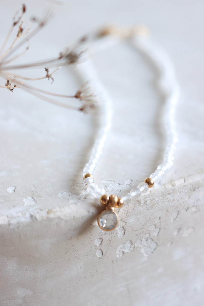 Gold Halskette Finest Bergkristall Da Shanti Art. nr. DS32746g