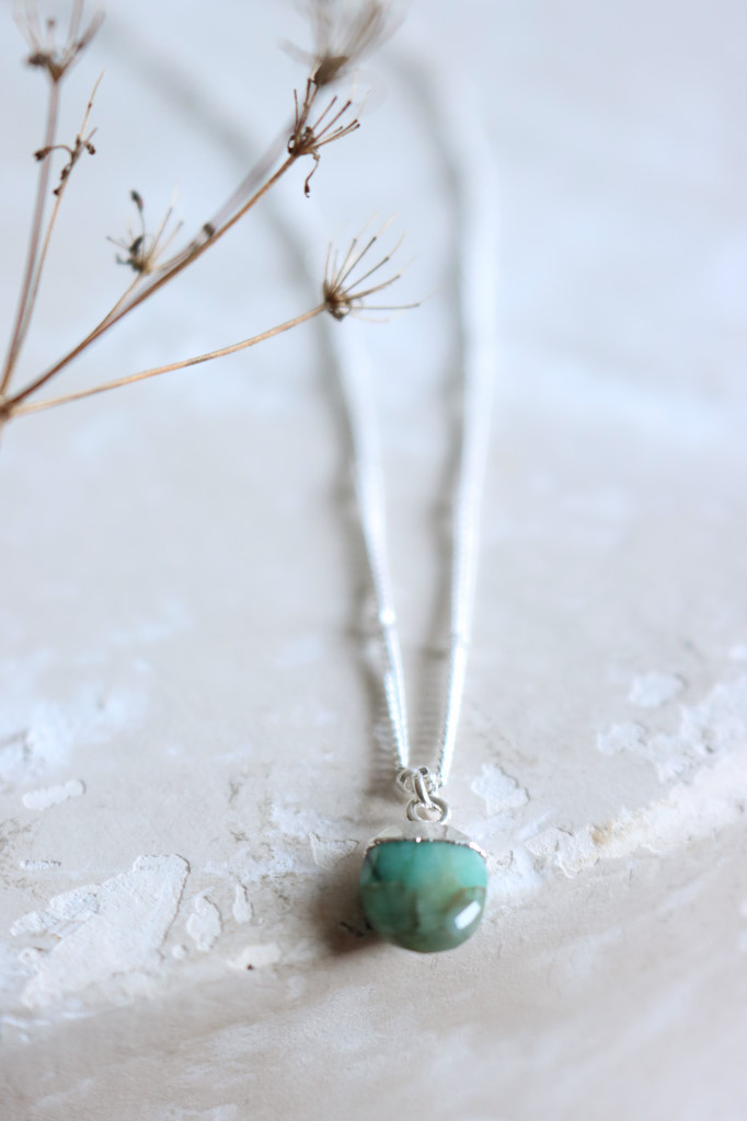 silber Halskette  Ceres Emerald grün Art. nr. BR5632