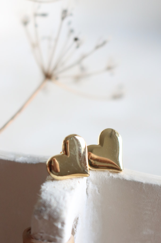 Gold Ohrenstecker Big Heart Art. nr. OH341g