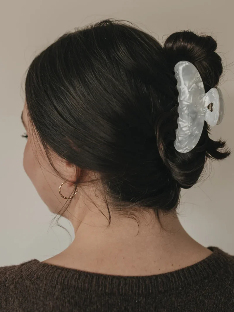 Haarspange Maxi Herz Pearl Eulenschnitt Art nr. E 033