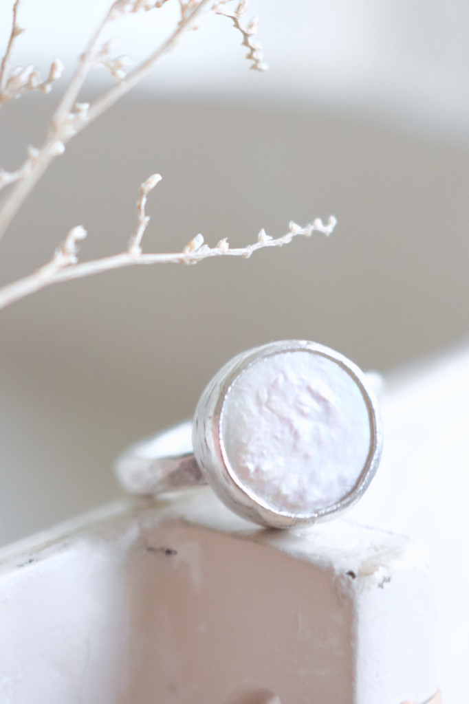 Silber Fingerring Barockperle TCS Art. nr. IFR169LS
