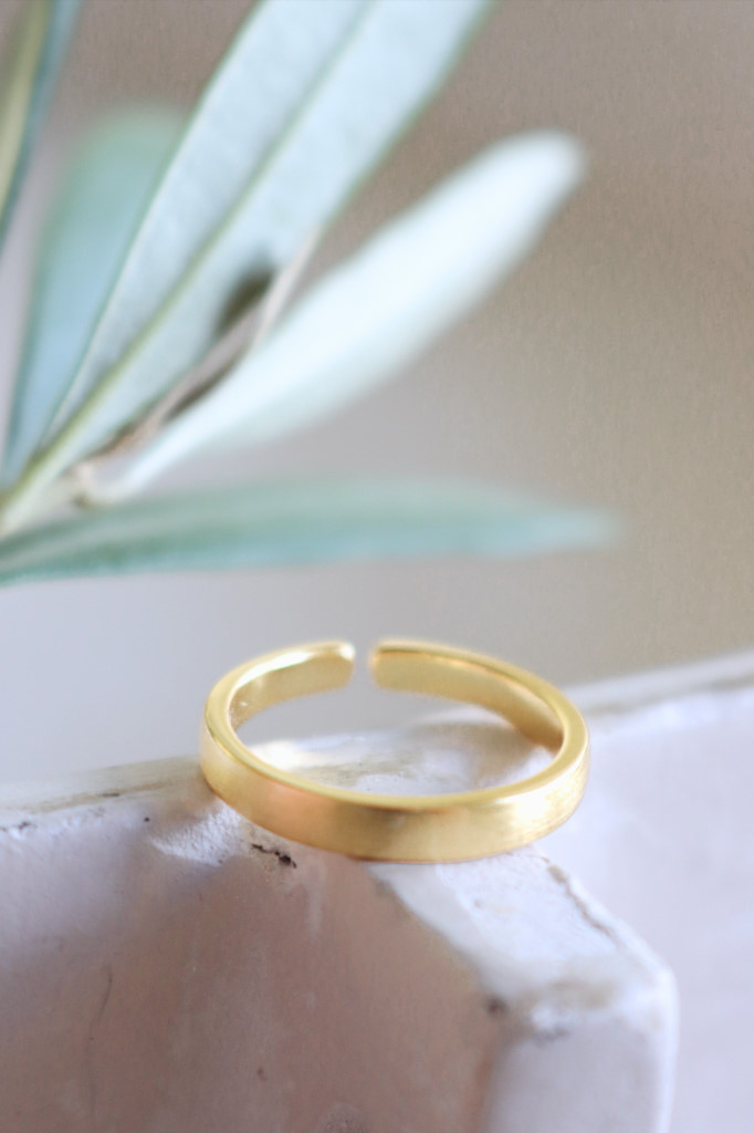 Gold Zehenring Poliert matt Art. Nr. OH9475