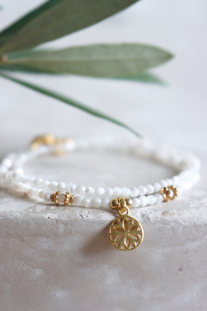 Gold Armkette Entire Perlmutt Da-Shanti DS139478
