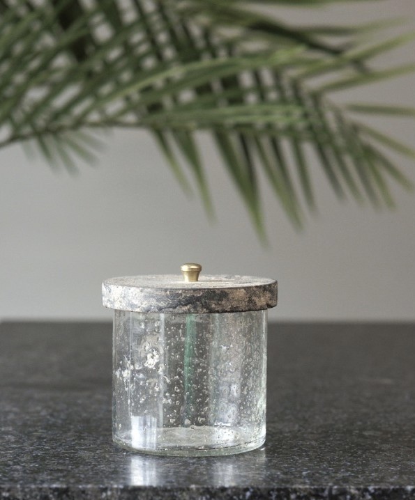 Glasgefäß mit Deckel Lotte | klein  Art nr. Bu77