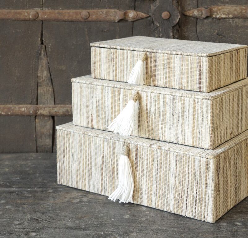 Lagerboxen | Natur Quaste creme Art nr. BU855