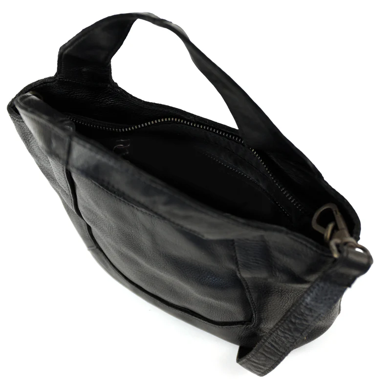 Kleine Handtasche/Schultertasche MJ2201  in schwarz  Bear Art nr. B 977