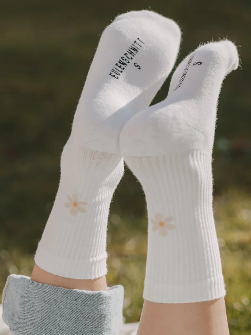 weiße Socken Daisy  Eulenschnitt Artnr. 677