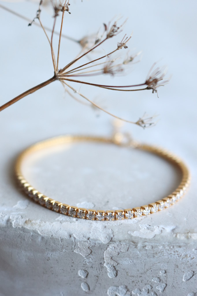 Gold Armkette Zirkonia  Art. nr. AH347