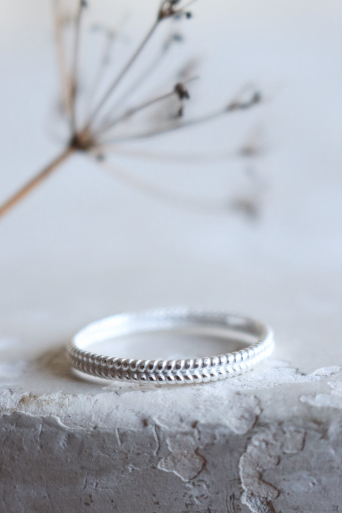 Silber Fingerring fein strukturiert Art. nr. FR647 s