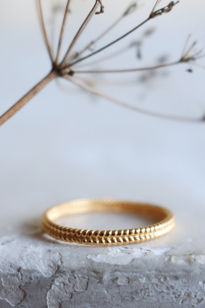 Gold Fingerring fein strukturiert Art. nr. FR647
