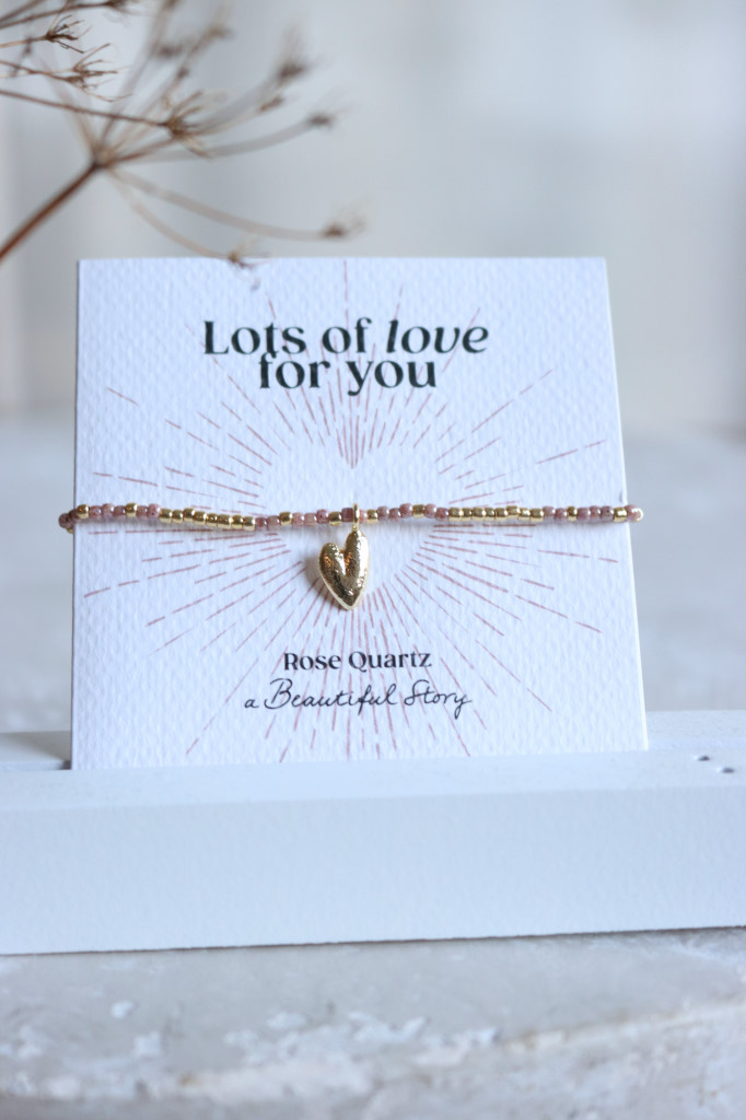 gold arm Sweetheart Rosenquarz Lots of Love for you a Beautiful Story