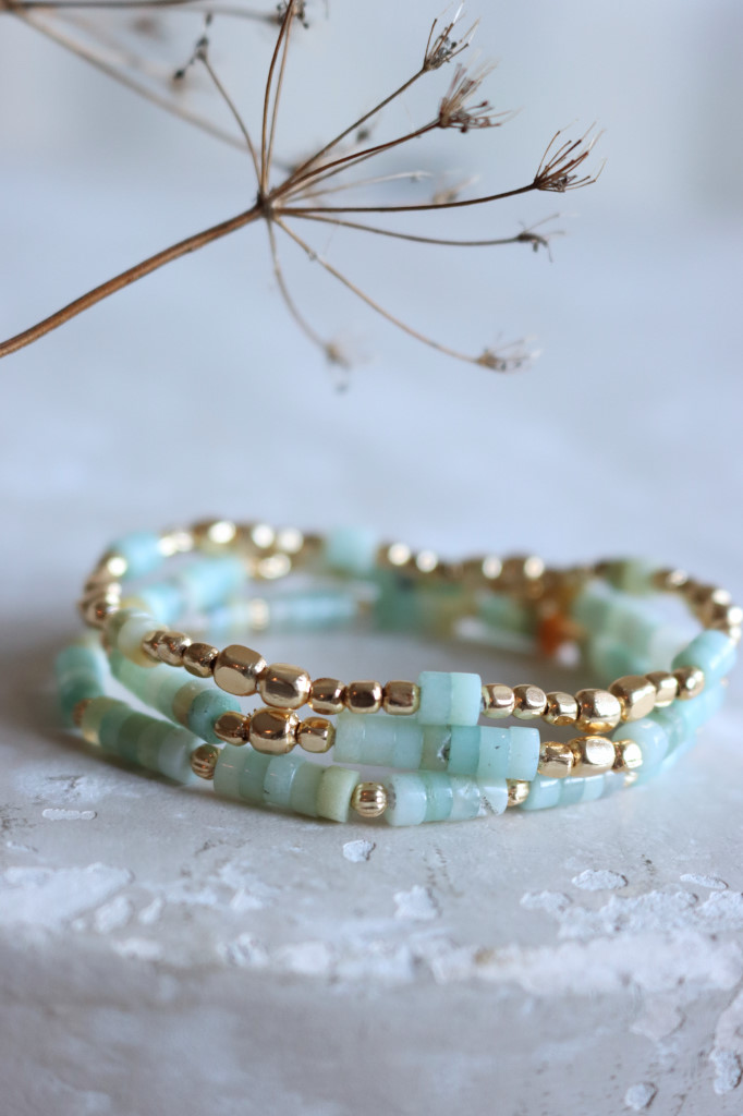 Gold dreifach Armband Mix Mint Argento Art. nr. BB40.0016M