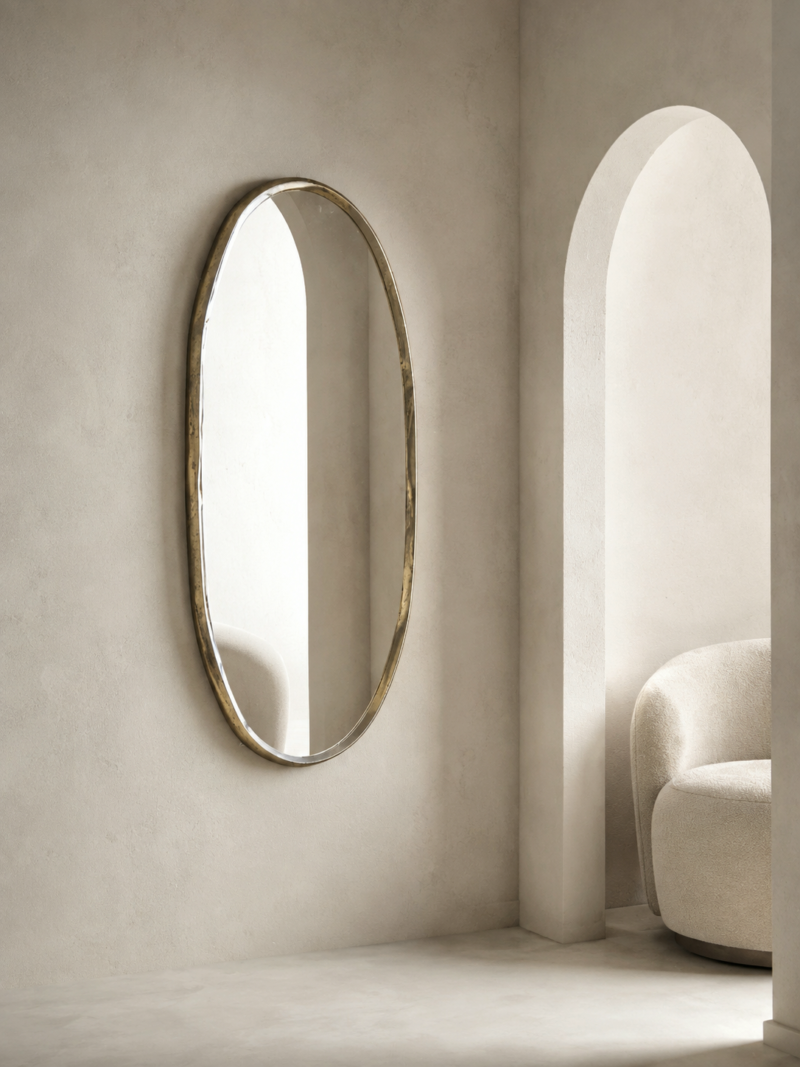 Spiegel gold limera oval Art nr. Pm31