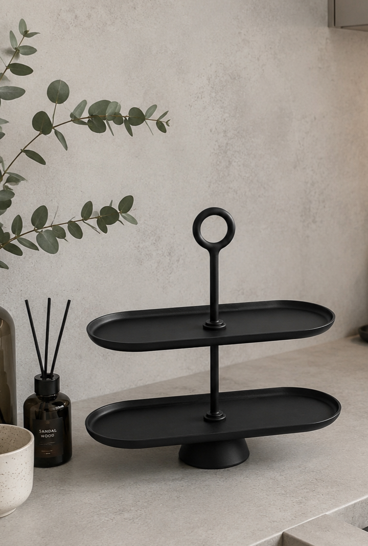 Etagere oval black art nr. df 98