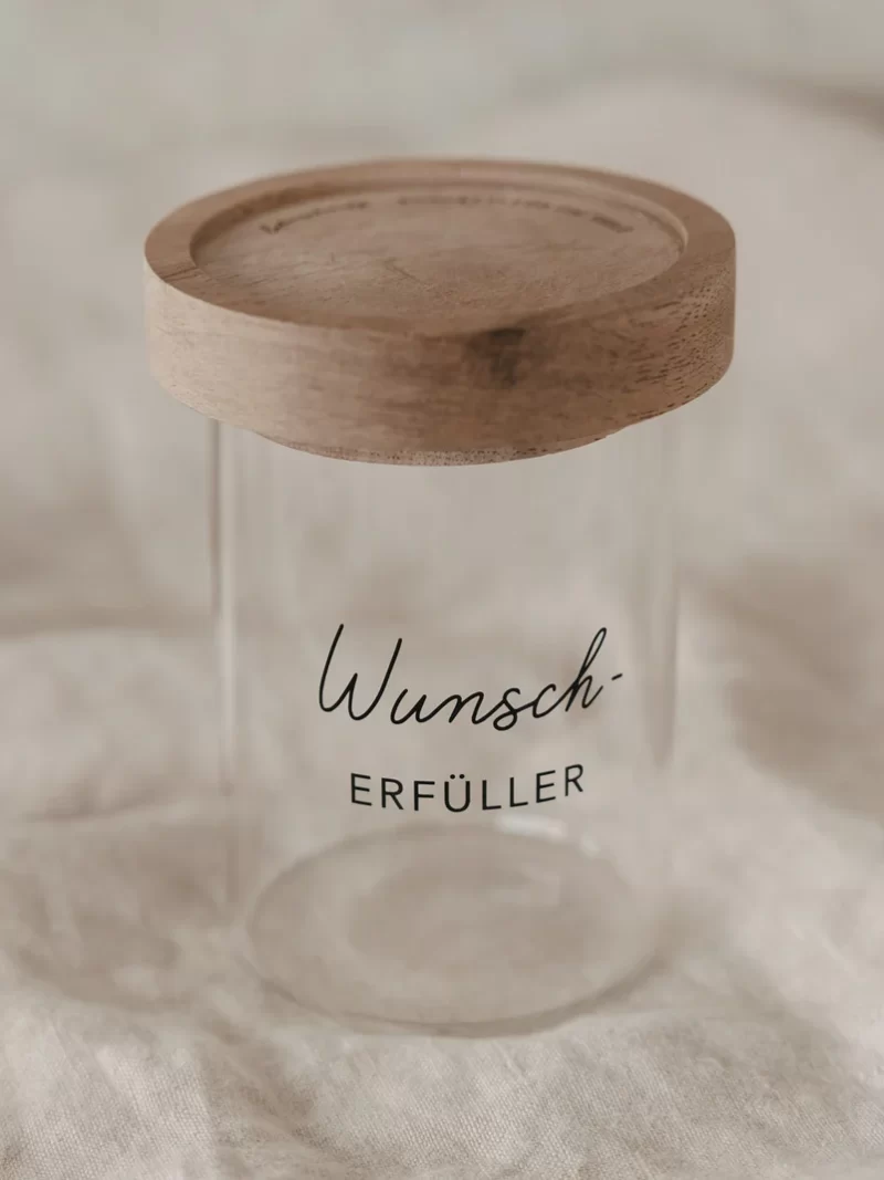 Mini Vorratsglas Wunscherfüller schwarz 9cm Eulenschnitt At nr. E 042