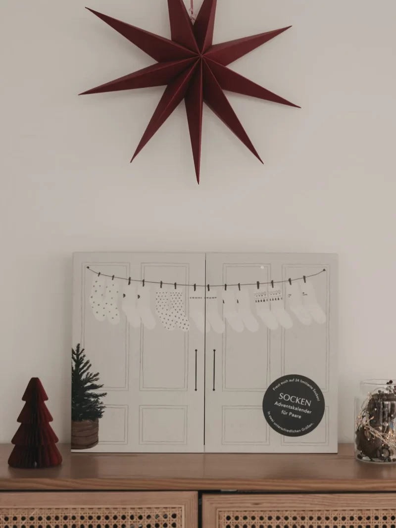 Adventskalender für Paare Socken Für Zwei 2026 Eulenschnitt Art nr. E736