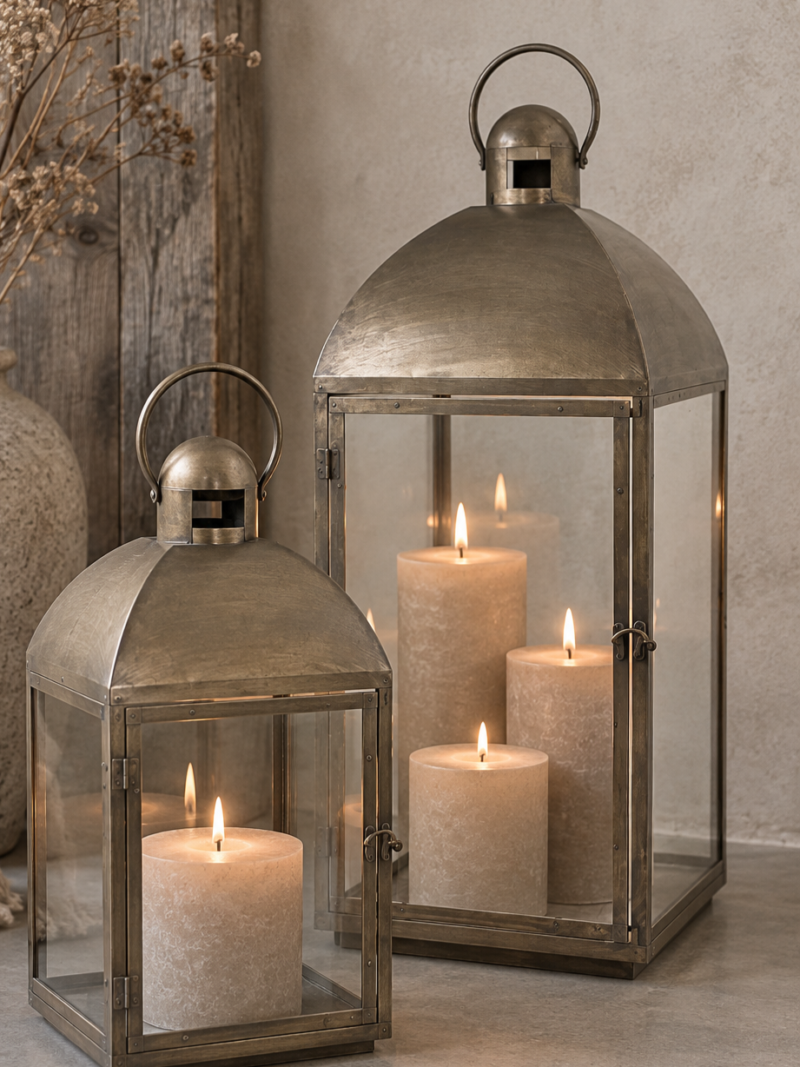 Laterne mit geschwungenem Dach Antiq gold Art nr. Ch33
